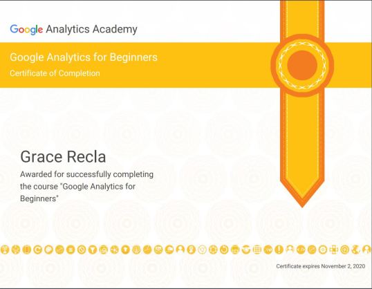 google analytics certification