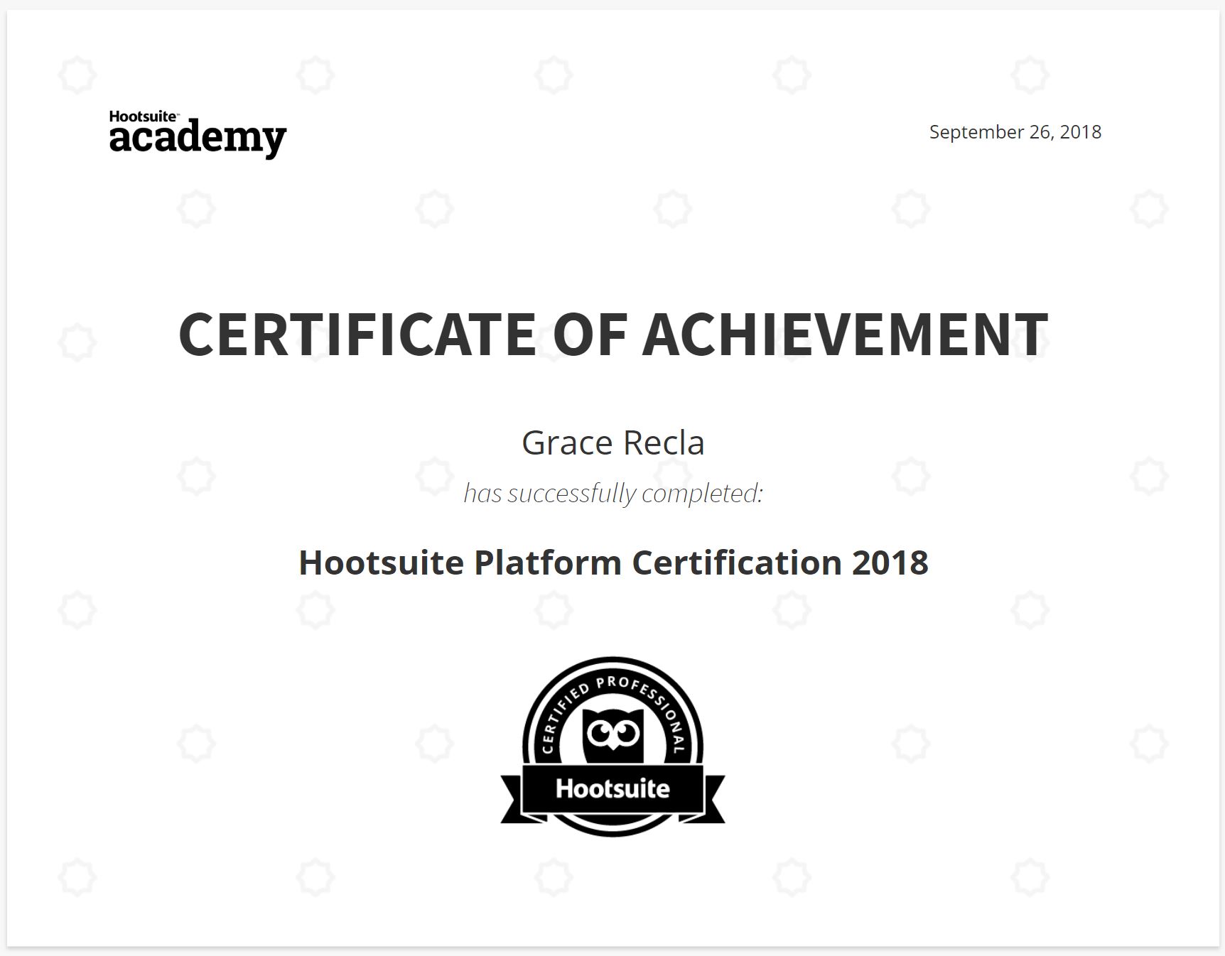 hootsuite certification